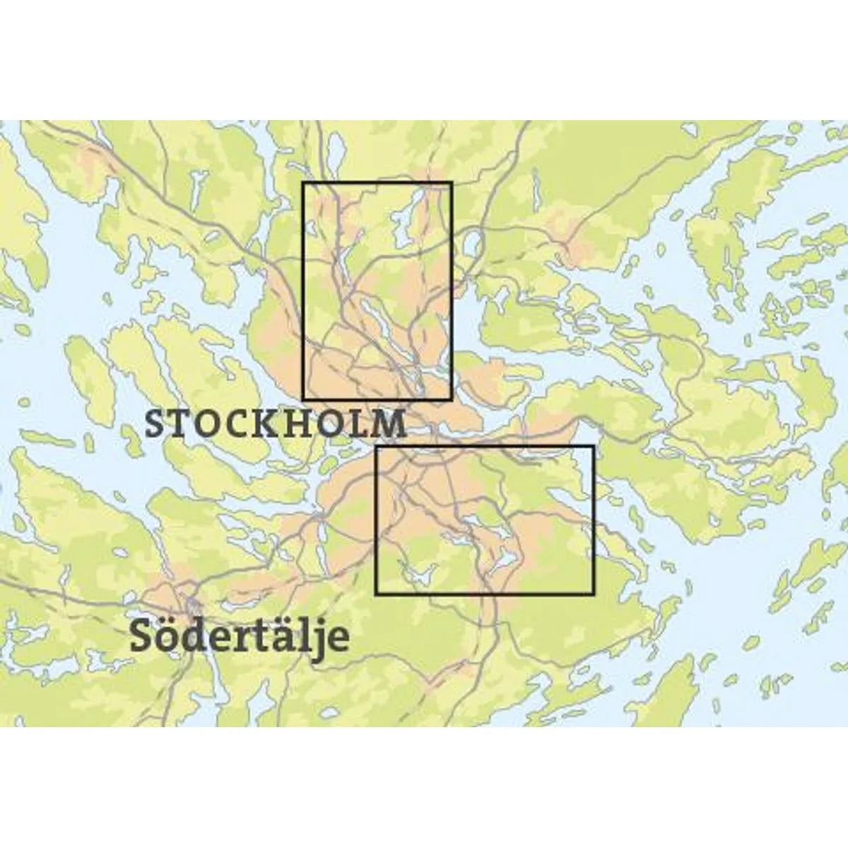 Skridskokarta Stockholm 1:30000