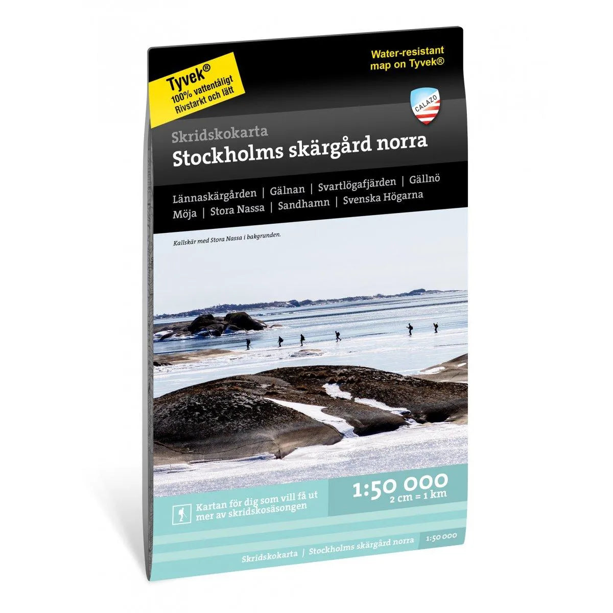 Skridskokarta Stockholms skärgård norra 1:50000