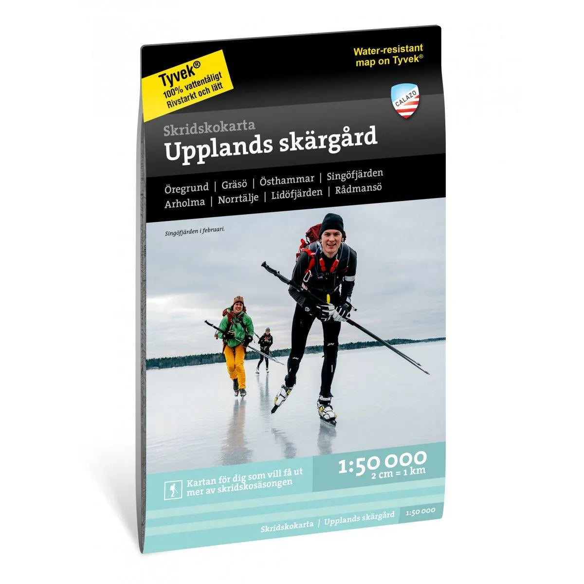 Skating map Uppland archipelago 1:50000